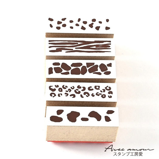 BOR5-03   ラインデコスタンプ　アニマル柄