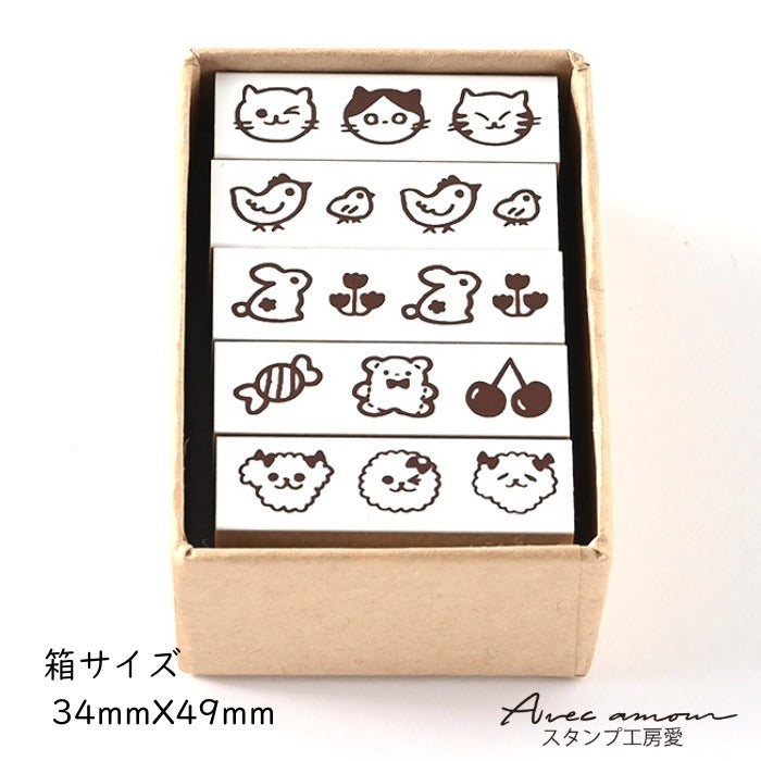 BOR5-05   ラインデコスタンプ　どうぶつ