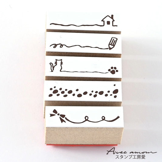 BOR5-07   ラインデコスタンプ　アンダーライン