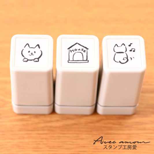 C3M-03　 ミニスタンプ3個セット （浸透印）