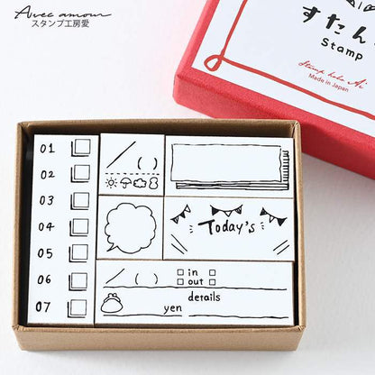 dia-05  手帳スタンプセット