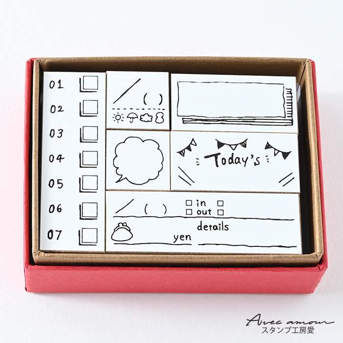 dia-05  手帳スタンプセット