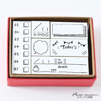 dia-05  手帳スタンプセット