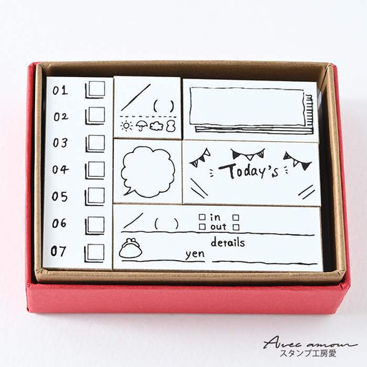 dia-05  手帳スタンプセット