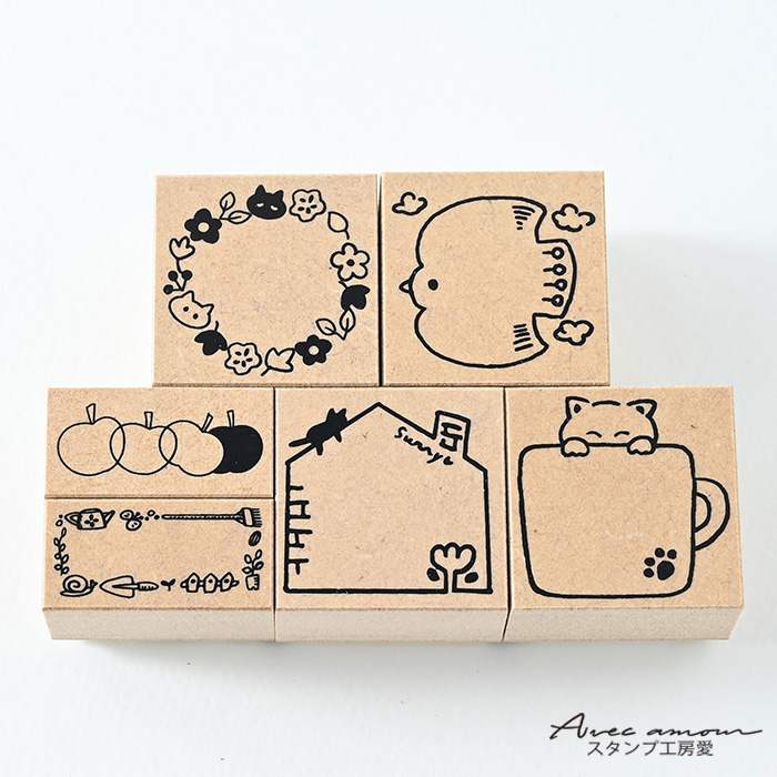 DKS-01  スタンプセット　-ちょこっとメモフレーム-