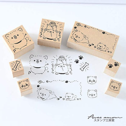 DKS-06  スタンプセット　-ポメラニアン-