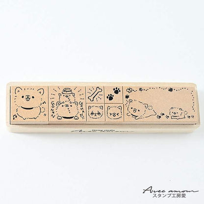 DKS-06  スタンプセット　-ポメラニアン-