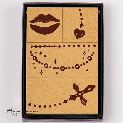 FA-02  ファッションスタンプ-キスマーク-