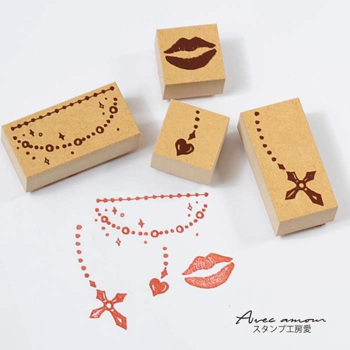 FA-02  ファッションスタンプ-キスマーク-