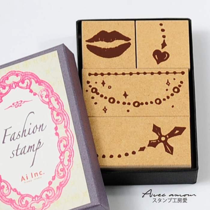 FA-02  ファッションスタンプ-キスマーク-