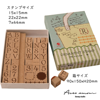 K2-05 アルファベットスタンプ ORNAMENT STAMP