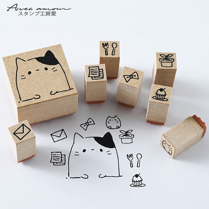 Lay-01　 いろがさねスタンプ -ねこちゃんのお気に入り-