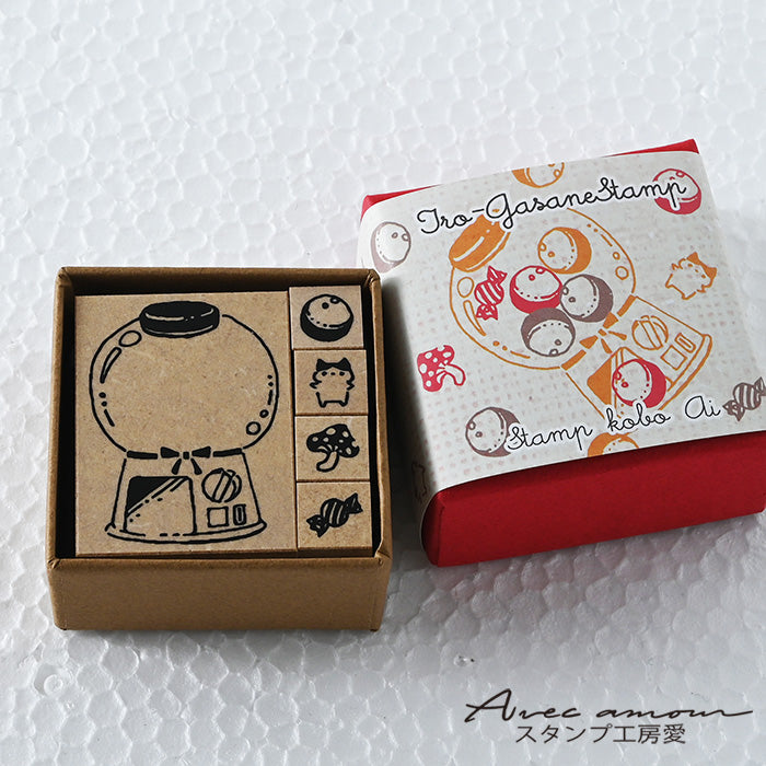 Lay-03 いろがさねスタンプ 　-ガチャマシン-