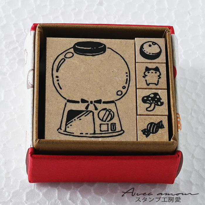 Lay-03 いろがさねスタンプ 　-ガチャマシン-