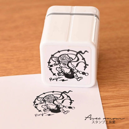 MGC-03　手のひら名画スタンプ-雷神　風神雷神図-