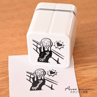 MGC-12　手のひら名画スタンプ-ムンク-