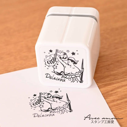 MGC-17　手のひら名画スタンプ-自由の女神　ドラクロア-