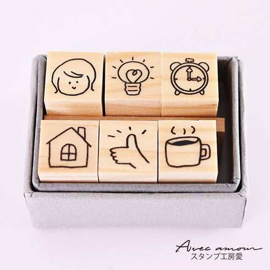 MINI6-12　ミニスタンプ6本セット