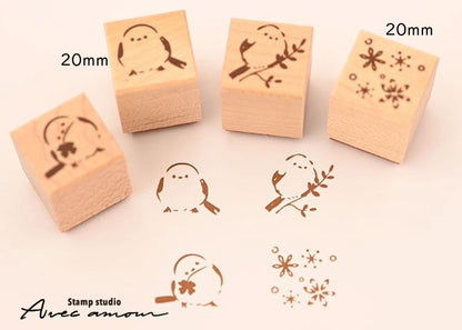 PES-01 ぷちすたんぷセット4個セット Petit Stamp もっとシマエナガ