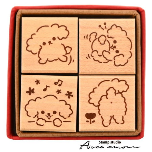 PES-09 ぷちすたんぷセット4個セット Petit Stamp ふあモコといぷ