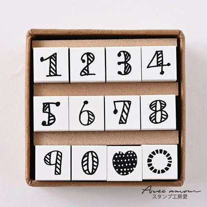 YSJ-01　Petit Numbers Stamp　ぷちナンバーすたんぷ　ゴム印