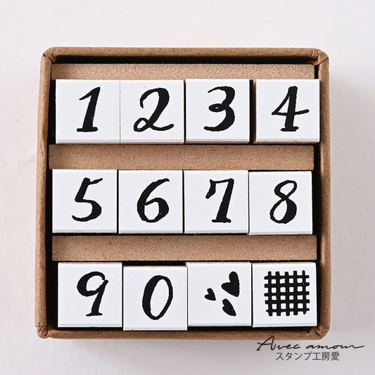 YSJ-02　Petit Numbers Stamp　ぷちナンバーすたんぷ　ゴム印