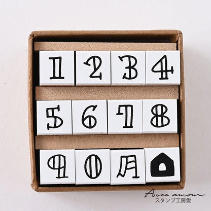 YSJ-03　Petit Numbers Stamp　ぷちナンバーすたんぷ　ゴム印