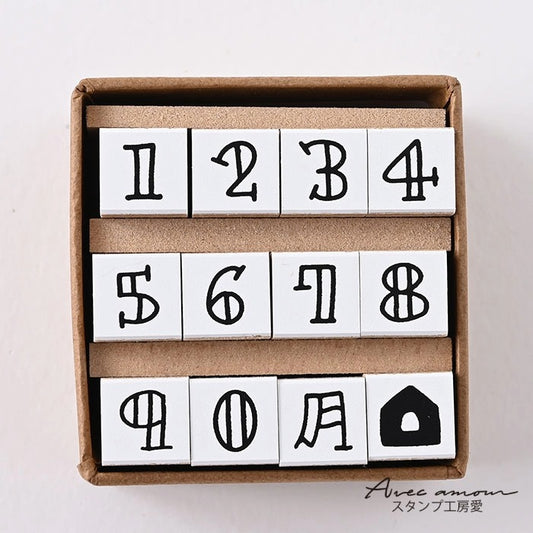YSJ-03　Petit Numbers Stamp　ぷちナンバーすたんぷ　ゴム印