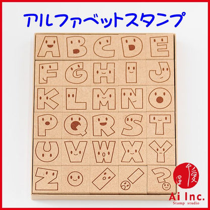 K8-06 アルファベットスタンプ お顔