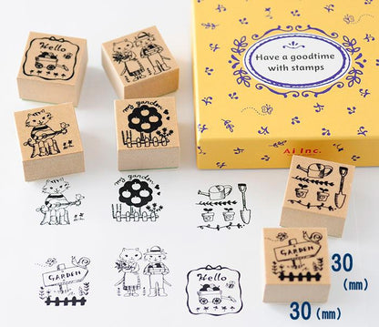 BKS-01 どうぶつスタンプセット ゴム印