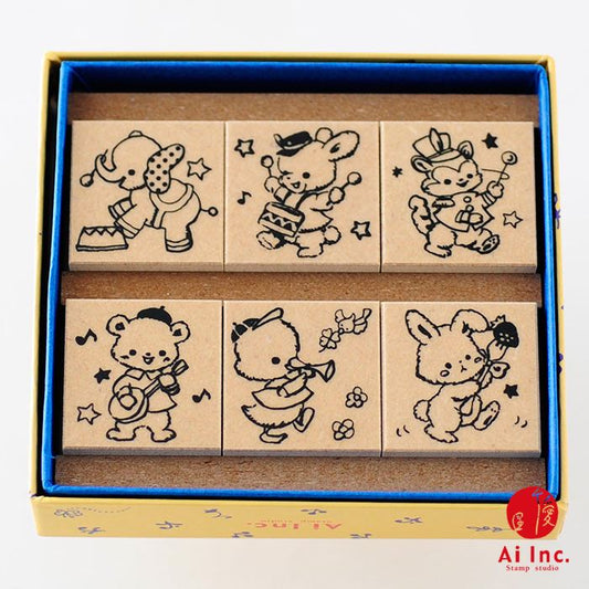 BKS-06 どうぶつスタンプセット ゴム印