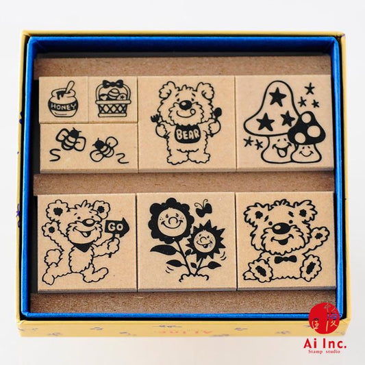 BKS-08 どうぶつスタンプセット ゴム印