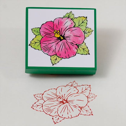 FR-04 Blooming STAMP ハイビスカス ゴム印