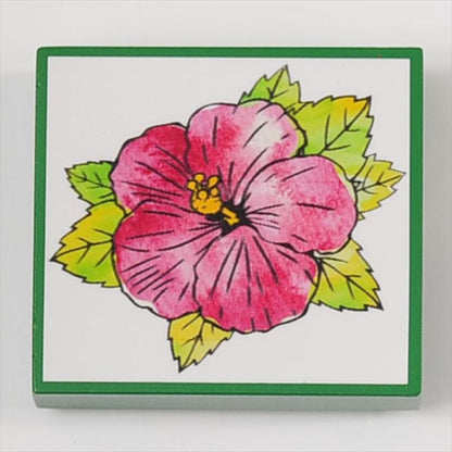 FR-04 Blooming STAMP ハイビスカス ゴム印