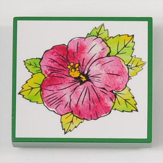FR-04 Blooming STAMP ハイビスカス ゴム印