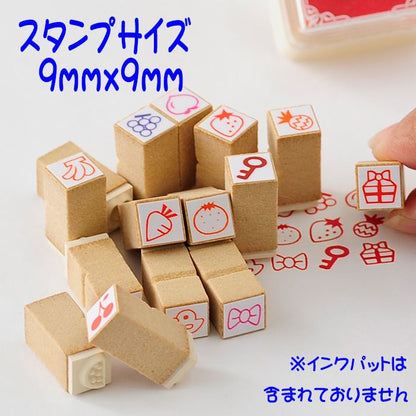 MINI15-05 かわいいスタンプ15個セット ゴム印