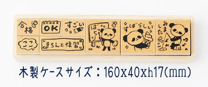 Q10-02 ティーチャースタンプ8本セット 木製ケース入り