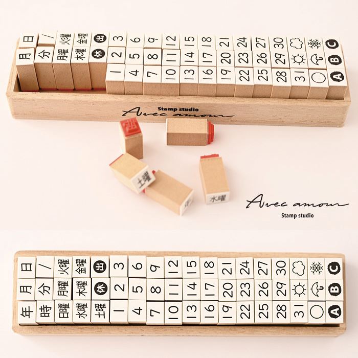 K10-06 文字スタンプセット 手帳用
